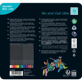 Preview: Faber-Castell Buntstifte Black Edition 24er Metalletui